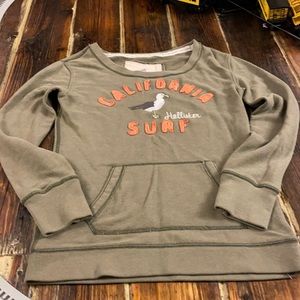 Hollister green and orange seagull sweat shirt.  Beautiful, in great condition.